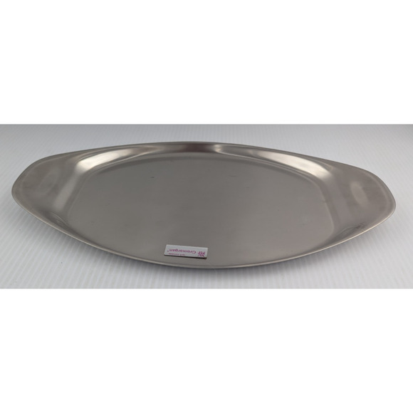WMF Cromargan Germany 18/8 Stainless Serving Dish Tray Oval Modern Vintage - Picture 5 of 8